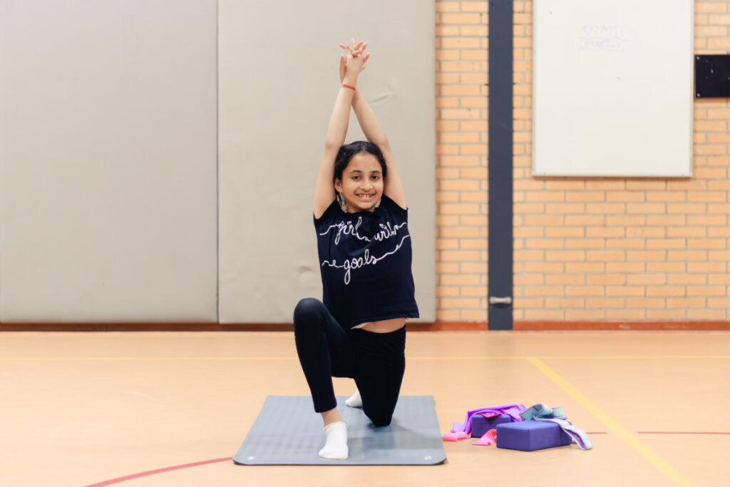 rhythmic gymnastics in Enschede training 